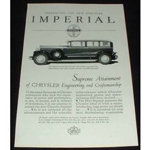 1929 Chrysler Imperial 7-passenger Sedan Ad!!