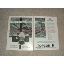 1959 2pg Topcon R Camera Ad - Top of Optical Industry!