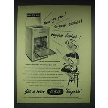 1959 G.E.C. Superb Oven Ad - Superb Looker