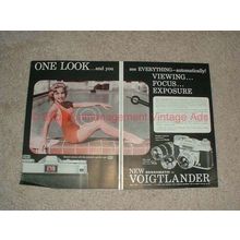 1959 2pg Voigtlander Bessamatic Camera Ad - One Look!!