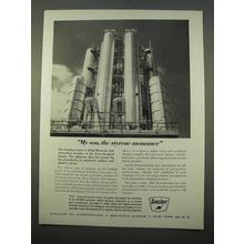 1963 Sinclair Oil Ad - My Son, the Styrene Monomer