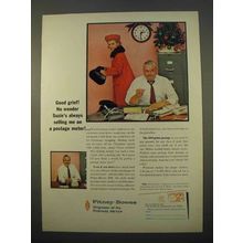 1963 Pitney-Bowes Postage Meter Ad - Good Grief!