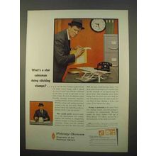 1963 Pitney-Bowes Postage Meter Ad - Star Salesman