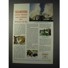 1963 Sinclair Oil Ad - Yellowstone