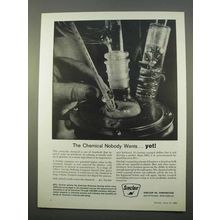1963 Sinclair Oil Ad - The Chemical Nobody Wants Yet