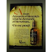 1970 Seagram's 100 Pipers Scotch Ad - Do Me Proud