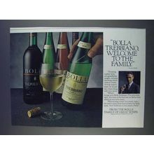 1980 Bolla Trebbiano Wine Ad - Welcome to Family