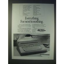 1989 Smith Corona SD 650 Typewriter Ad - Everything. For next to nothing