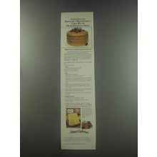 1985 Duncan Hines Deluxe Lemon Cake Mix Ad - recipe for Sour cream Lemon Glaze