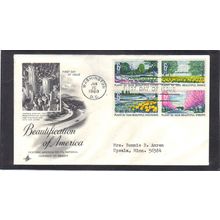 FDC Art Craft 1365-1368 6c Beautification (Cachet-Typed/A) CV41505