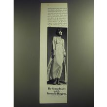 1974 Formfit Rogers Gown and Coat Ad - Pucci says it all