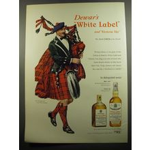 1951 Dewar's White Label Scotch Ad - Tartan of Clan MacGregor