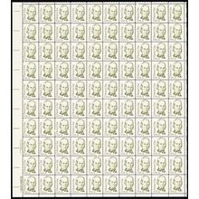 Henry Clay Sheet of 100 - 3 Cent Postage Stamps Scott 1846