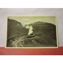 DEVIL'S BRIDGE RAILWAY, ABERYSTWYTH, WALES used postcard 1952 pm =