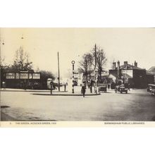Acocks Green Village Shops Transport Birmingham in 1931 Rare Photo Postcard
