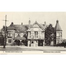 The Swan Junction South Yardley In 1914 WW1 Birmingham Rare Photo Postcard