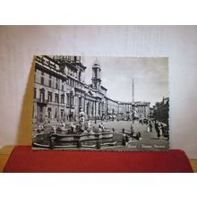 PIAZZA NAVANA, ROME, ITALY used vintage postcard Roma RP 1954 pm =
