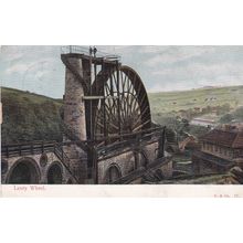 EC981 LAXEY WHEEL . PRINTED POSTCARD