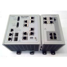 Allen Bradley 1783-MS10T Stratix 8000 Ethernet Managed Switch and 1783-MX04T04E