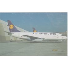 Lufthansa Cargo Boeing B737 230c Civil Aircraft Postcard (QA261)