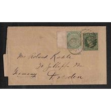 Gibraltar Postal Wrapper uprated to Germany 1902