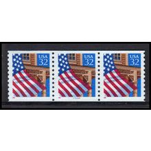 2913v 32c U.S. Flag Over Porch Very Fine MNH LGG PNC 77767/3 PA3497