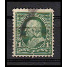 Used 279 1c Benjamin Franklin Just Clears RA1454