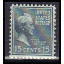 820 15c James Buchanan Fine MNH B0844
