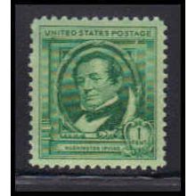 859 1c Washington Irving Fine Plus MNH KA2162