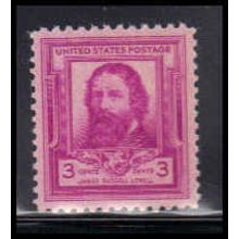 866 3c James Lowell Fine MNH KA2682