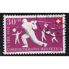 SCHWEIZ SWITZERLAND [1951] MiNr 0558 ( O/used ) Pro Patria