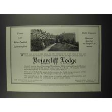 1919 Briarcliff Lodge Ad - Tennis Golf Riding