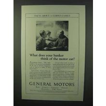 1925 General Motors Ad - What Does Banker Think?