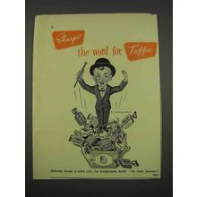 1955 Sharps Toffee Candy Ad - Sir Kreemy Knut