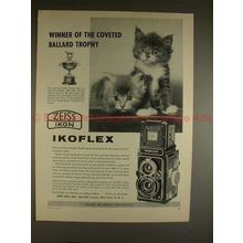 1955 Zeiss Ikon Ikoflex Camera Ad - Ballard Trophy!