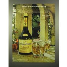 1975 Christian Brothers Brandy Ad - Mellow Way End Day