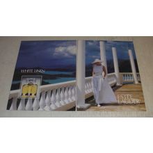 1989 2-page Estee Lauder White Linen Perfume Ad