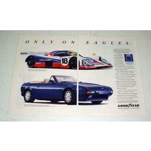 1989 Goodyear Tire Ad w/ Aston Martin Volante Zagato