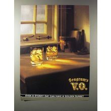 1990 Seagram's V.O. Canadian Whisky Ad - Stormy Day