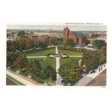 WASHINGTON SQUARE, NEWPORT NEWS, VIRGINIA. USA. unused postcard =