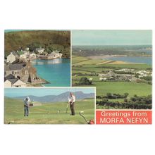 multiview, MORFA NEFYN, GWYNEDD, WALES unused vintage postcard. by Dennis /