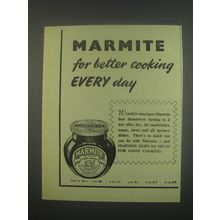 1949 Marmite Spread Ad - Marmite for better cooking every day