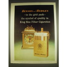 1963 Benson and Hedges Cigarettes Advertisement