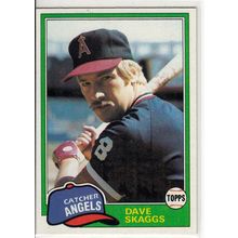1981 Topps baseball card 48 Dave Skaggs - Angels