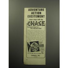 1967 Cadaco Chase Game Ad - Adventure action excitement never stops