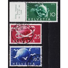 SCHWEIZ SWITZERLAND [1949] MiNr 0522-24 ( O/used ) [02] UPU
