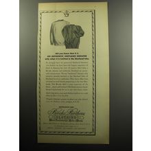1957 Brooks Brothers Clothing Advertisement - Knitted in Shetland Isles