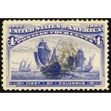 233, Used 4¢ VF/XF Well Centered Stamp - Stuart Katz