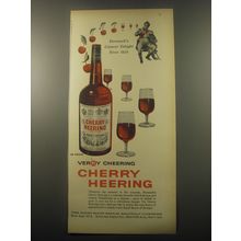 1959 Cherry Heering Liqueur Ad - Verry Cheering Cherry Heering