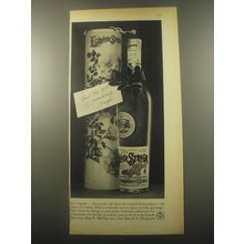 1959 Strega Liqueur Ad - Give the gift of friendship Strega